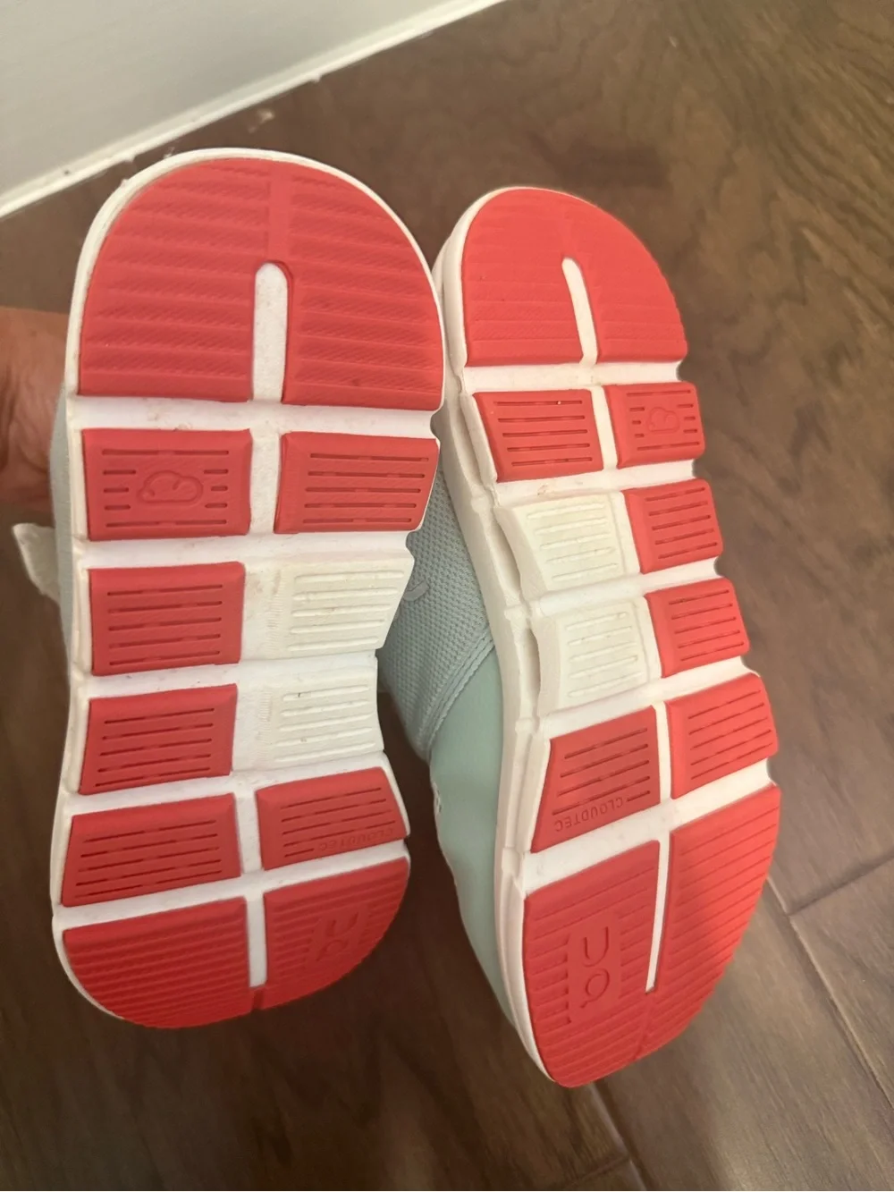 On Running Kids Light Blue and Beige Velcro Sneakers